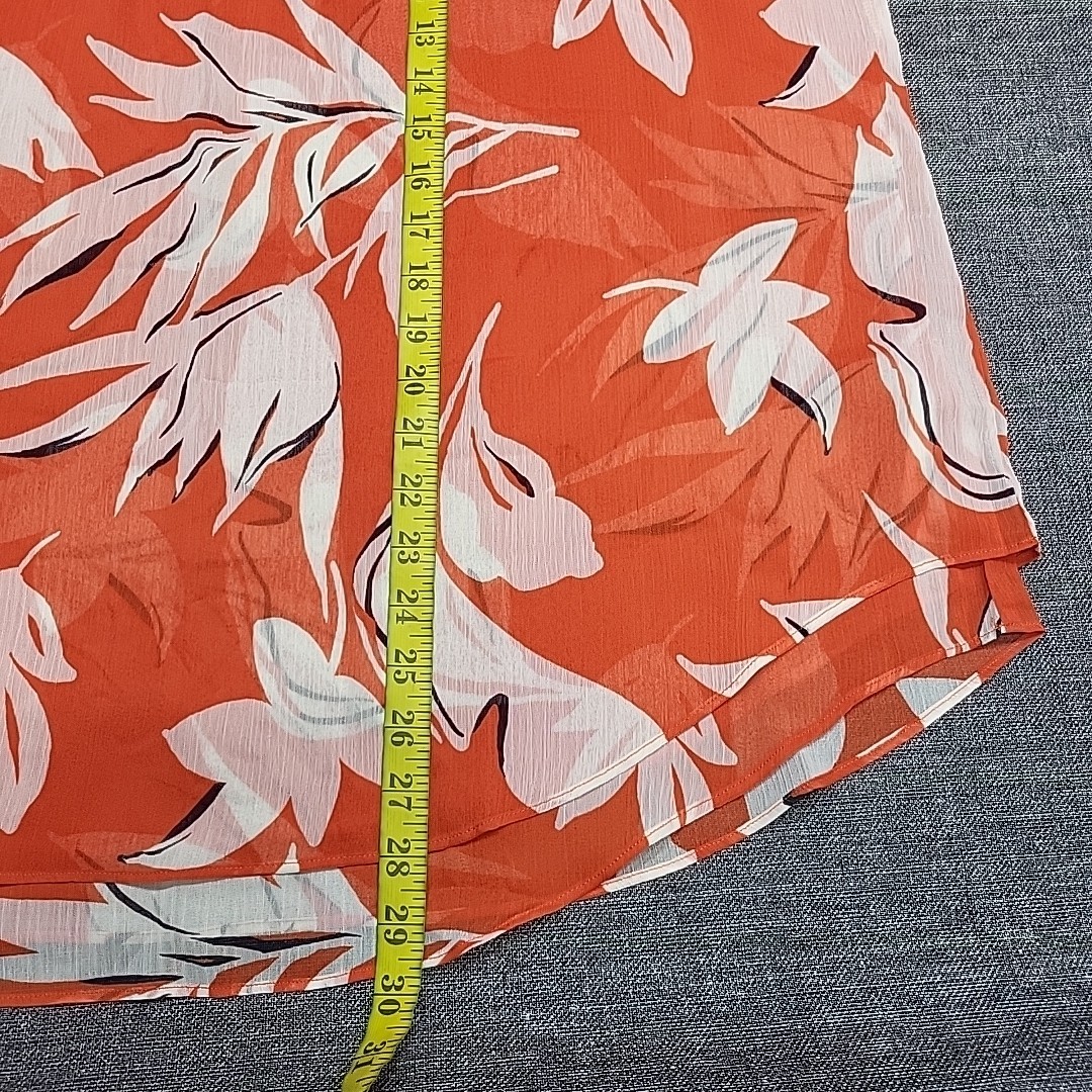 Cristina B Womens Sleeveless Viscose Polyester Printed Blouse Top X-Large Sz