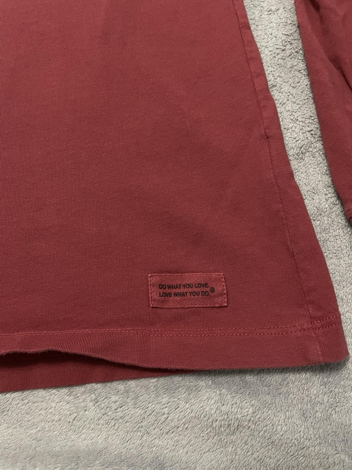 Life Is Good Crusher Shirt Womens XL Red Christmas World Peace Long Sleeve