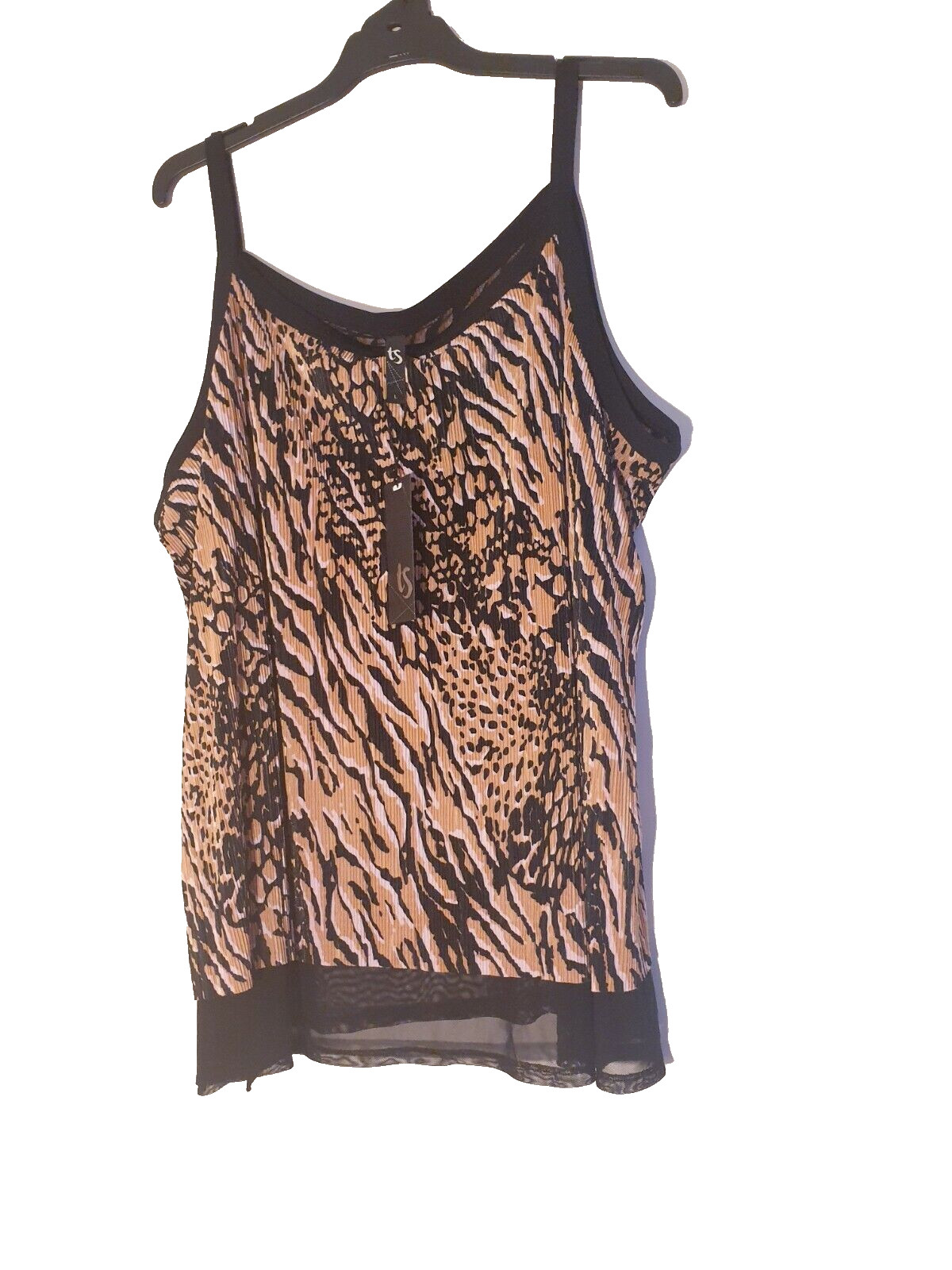 Beautiful Size L Taking Shape Wildest Dreams Lightweight Sheer Tank Top BNWT