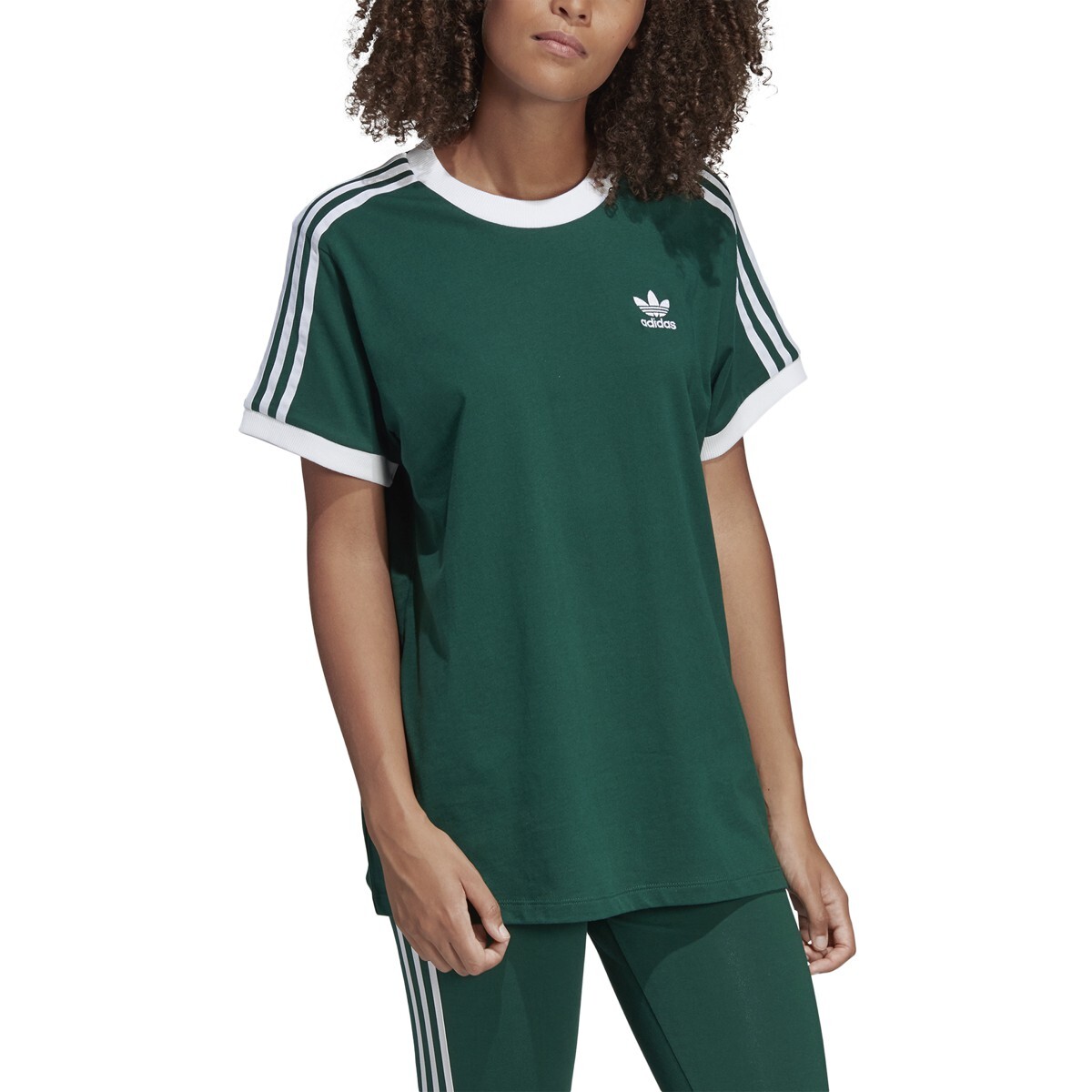 Adidas Women’s 3 Stripes Tee Collegiate Green DV2590