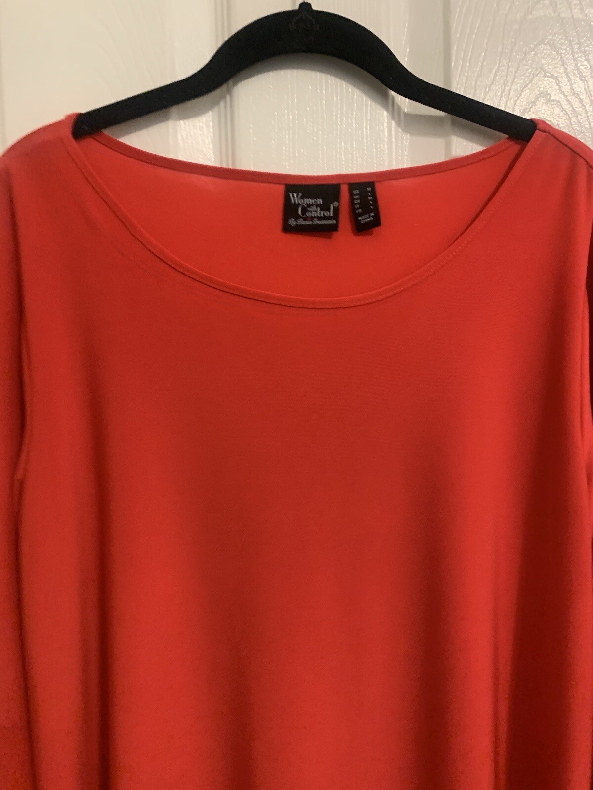 Women With Control Womens Pull On Blouse/Shirt/Top Size M Red