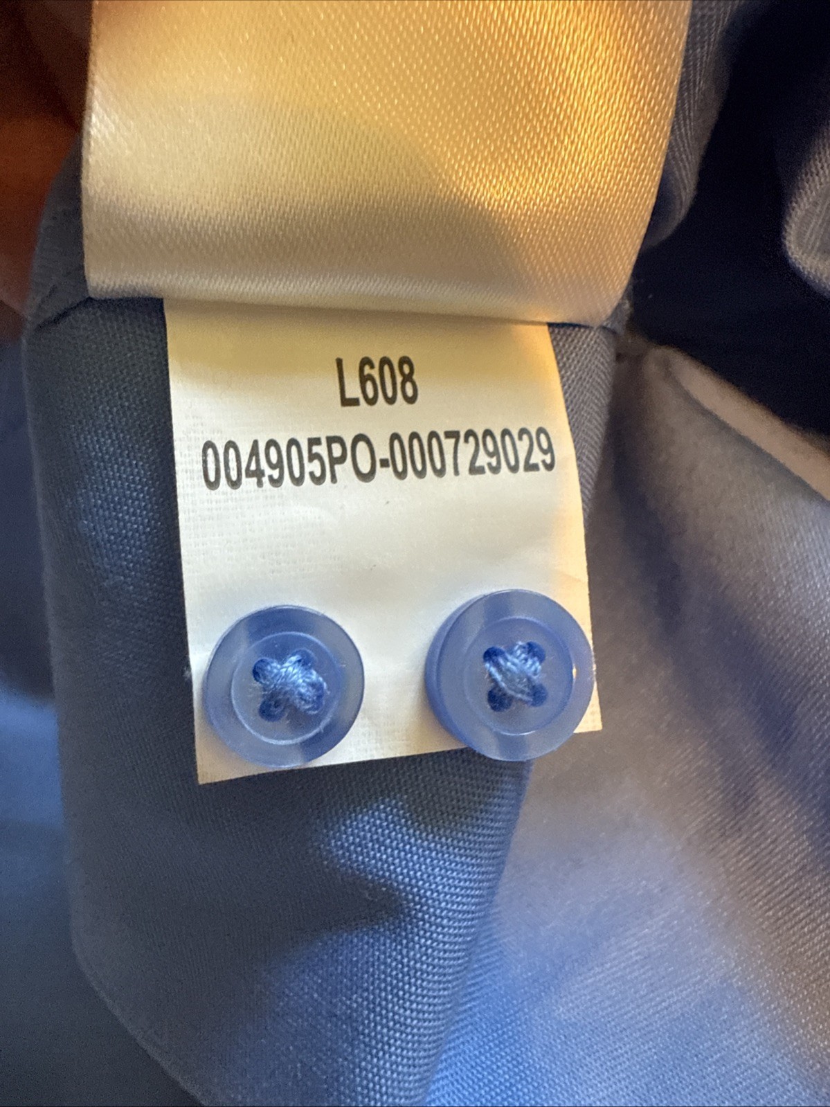 Port Authority Ladies Size XXL Blue Stretch Poplin Long Sleeve Shirt L608 NWOT