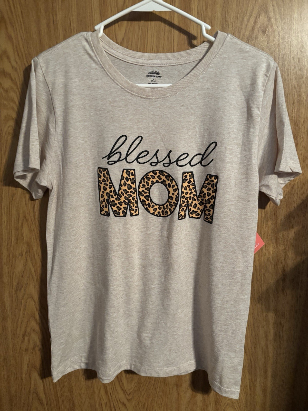 Way To Celebrate Mothers Day T-shirt “Blessed Mom” Size M 8-10 NWT
