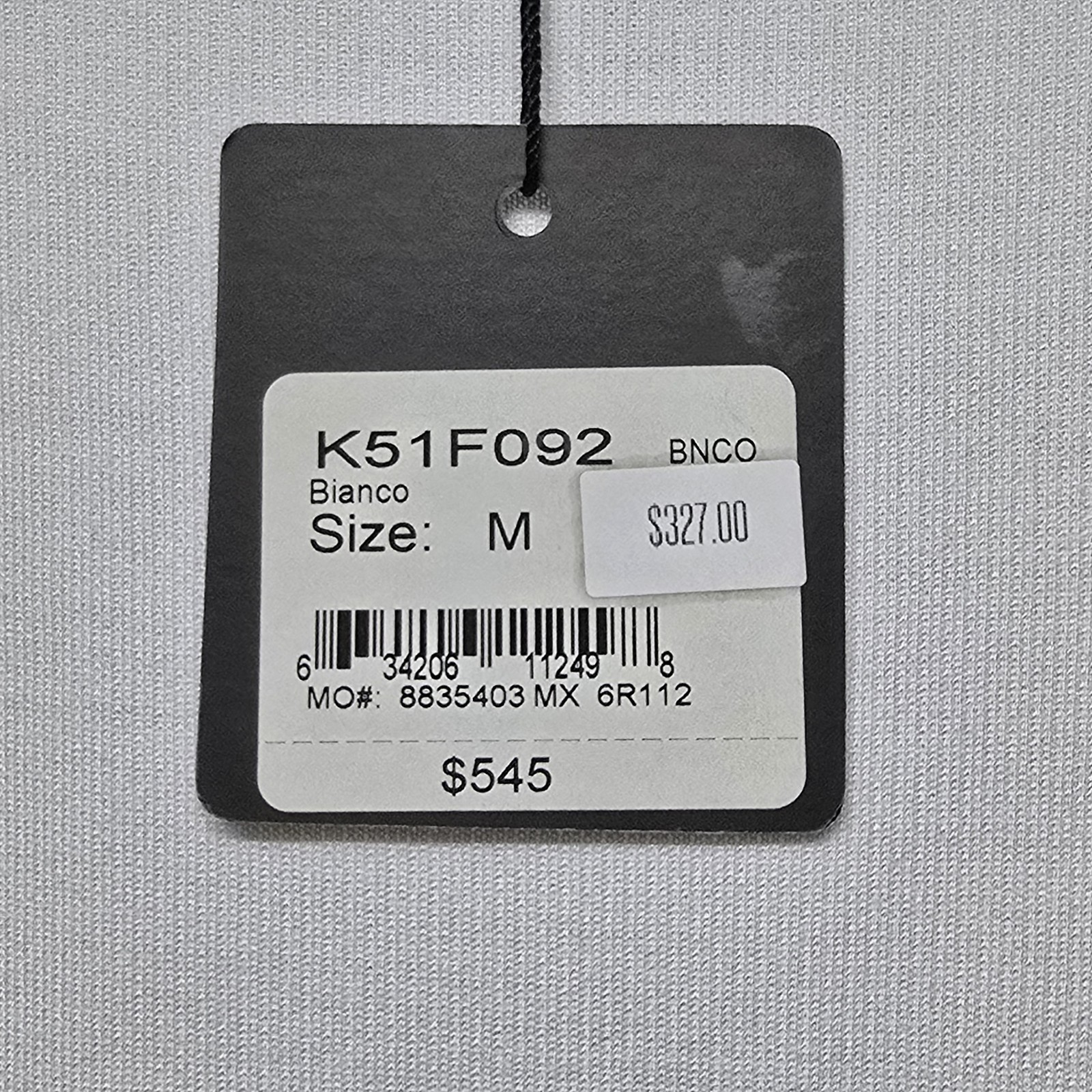 St. John White Bianco Tunic Top Medium M 100% Viscose Asymmetrical Hem New