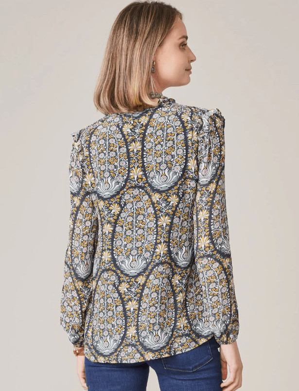 Spartina 449 Size Large Aisley Jones Hundred Paisley Ladies Blouse Lined