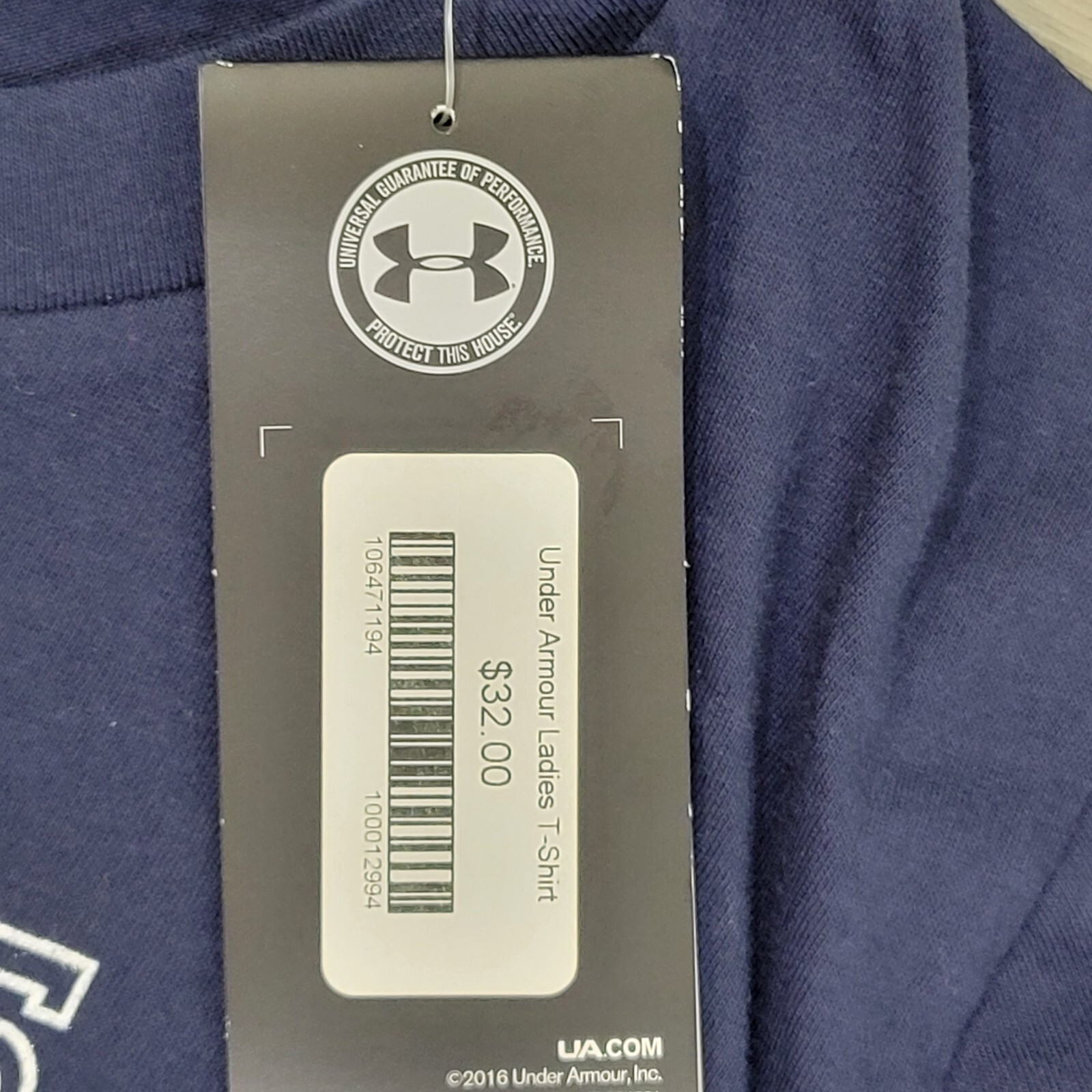 Under Armour T-Shirt Women’s Large Navy Heatgear Highlands Country Club New