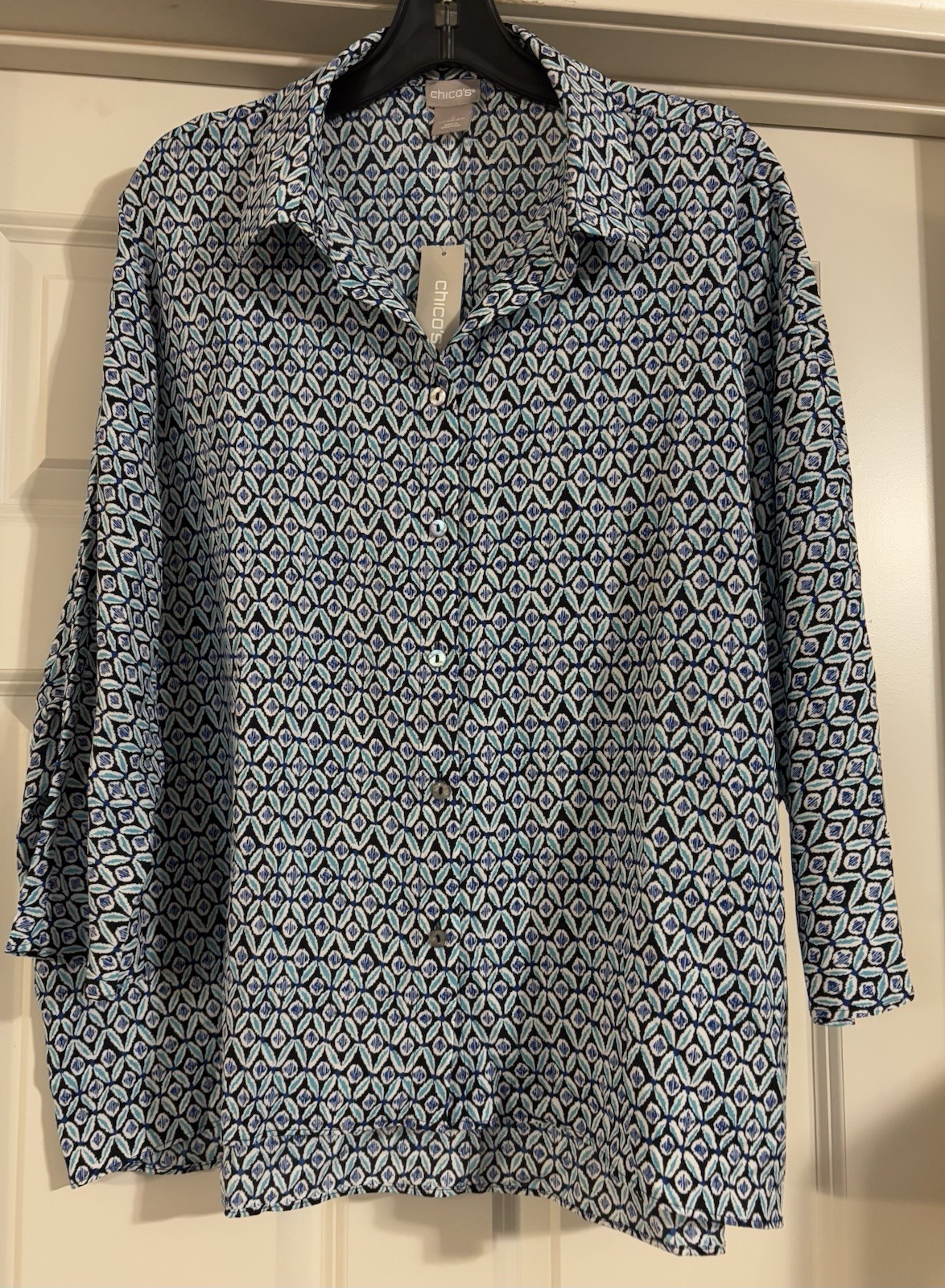 NWT Chico’s Old Money Quiet Luxury Career Boxy Silky Satin Size 2 U.S. 12/14