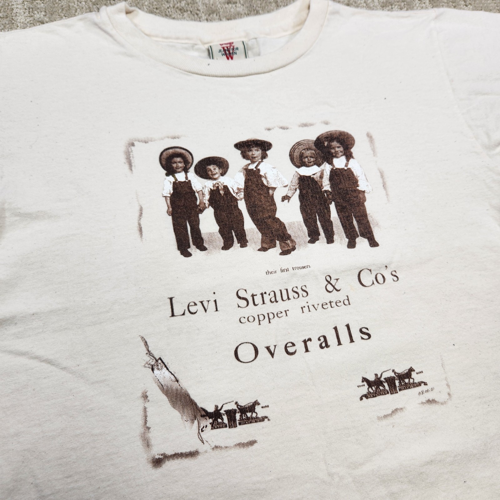 Vintage Levis Shirt Women Small Kids Overall Promo USA Single Stitch 80s 90s