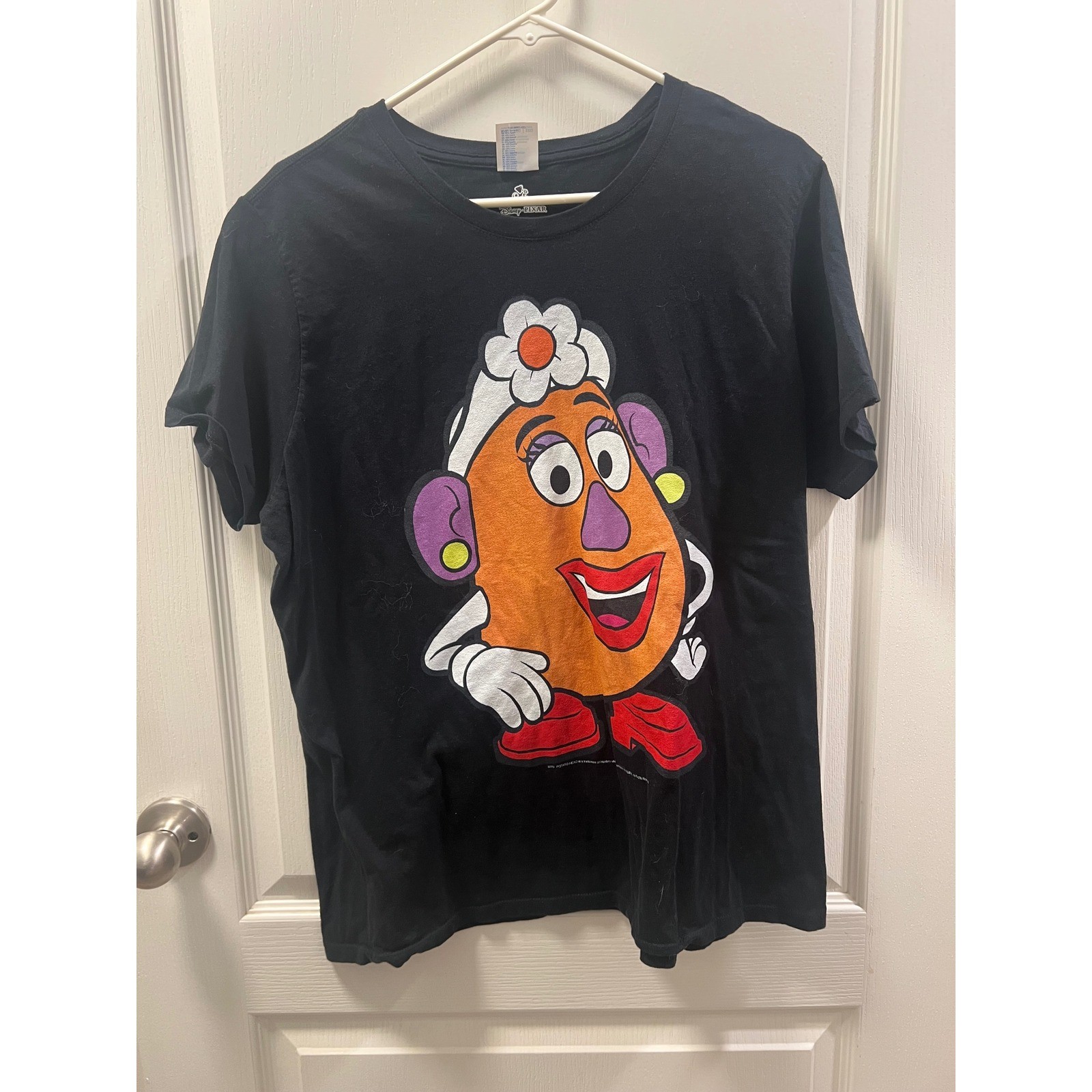 Disney Pixar Mrs Potato Head Black Graphic T-Shirt Toy Story Port & Company XXL