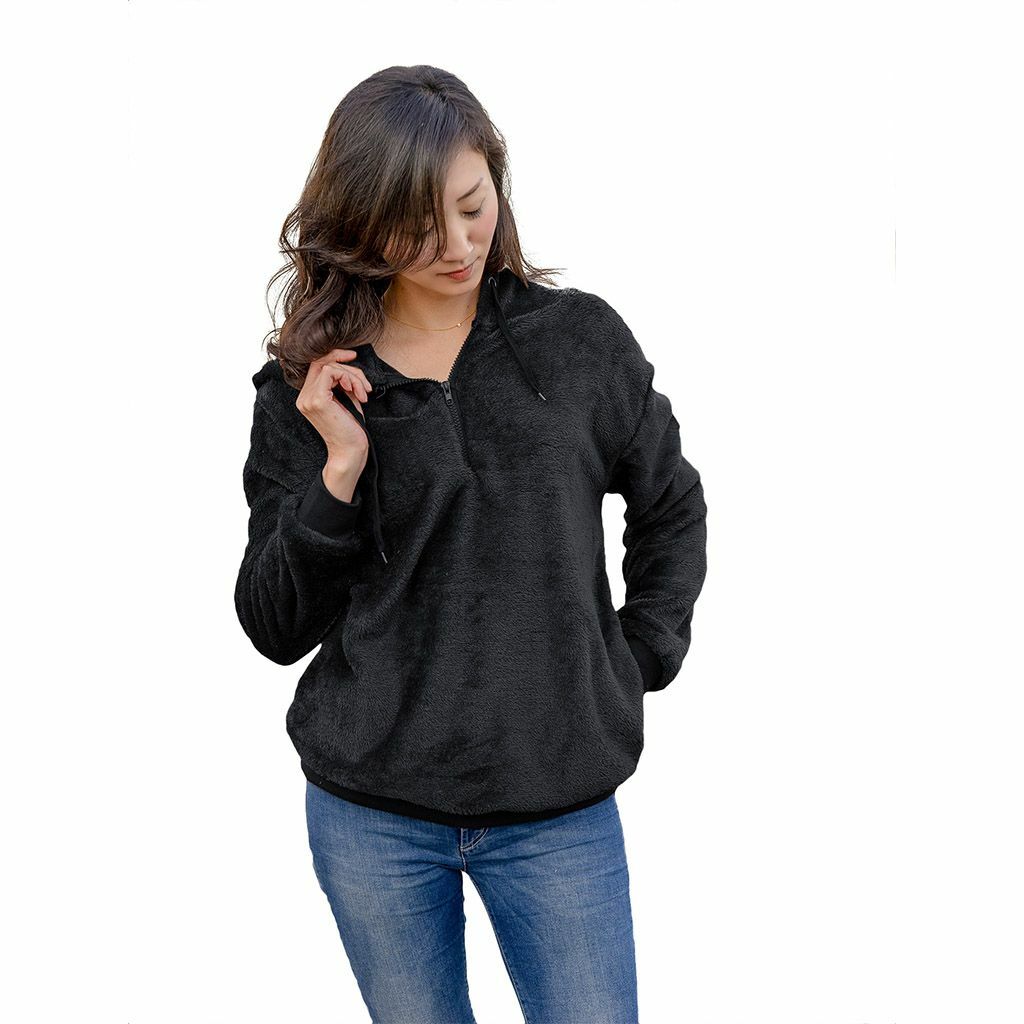 LAVA Women Winter Warm Fluffy Sweater Top Hoodie Sweatshirt Pullover Jumper HOT