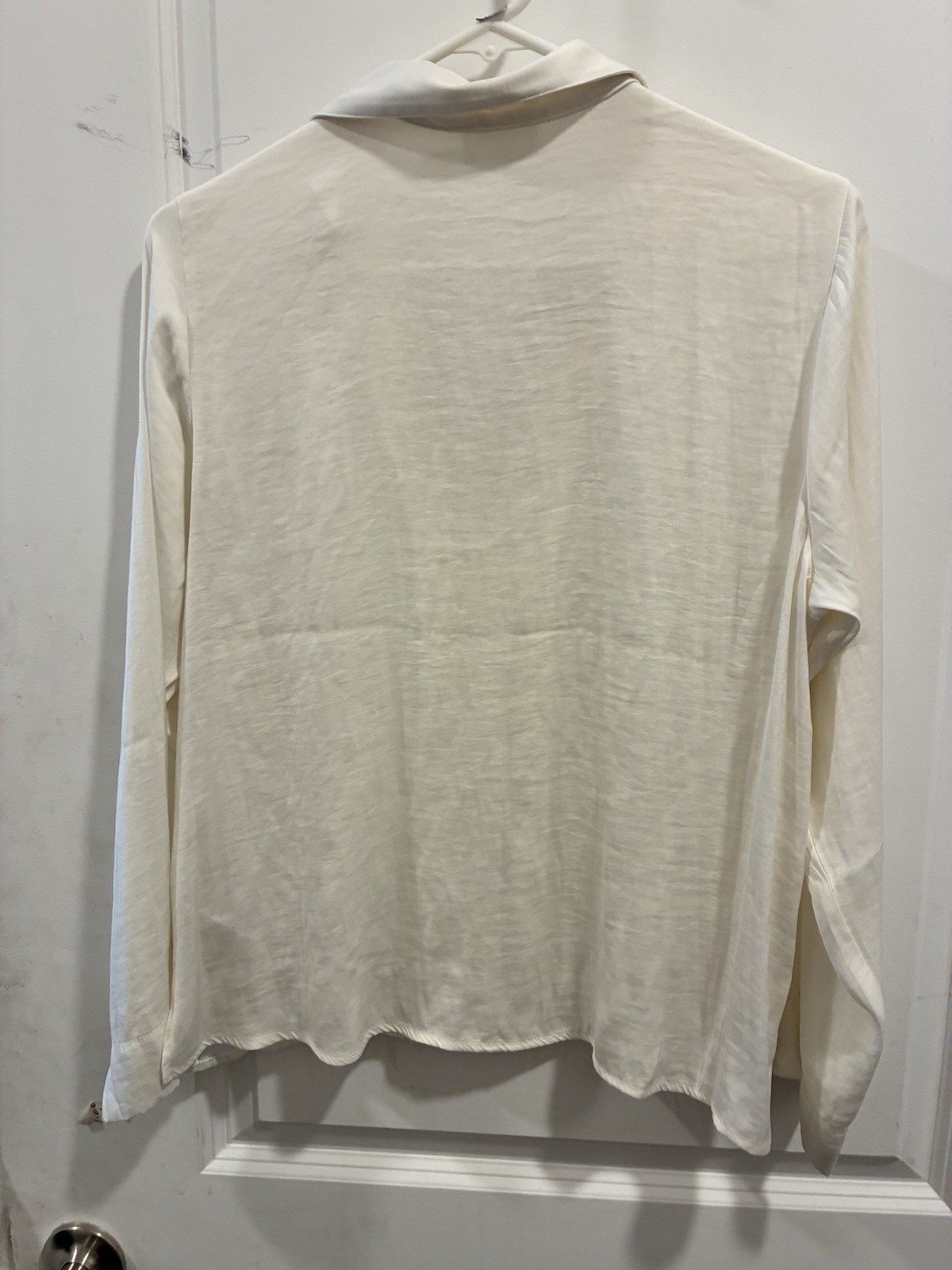 Josie Women’s Long Sleeve silk Blouse, Size M