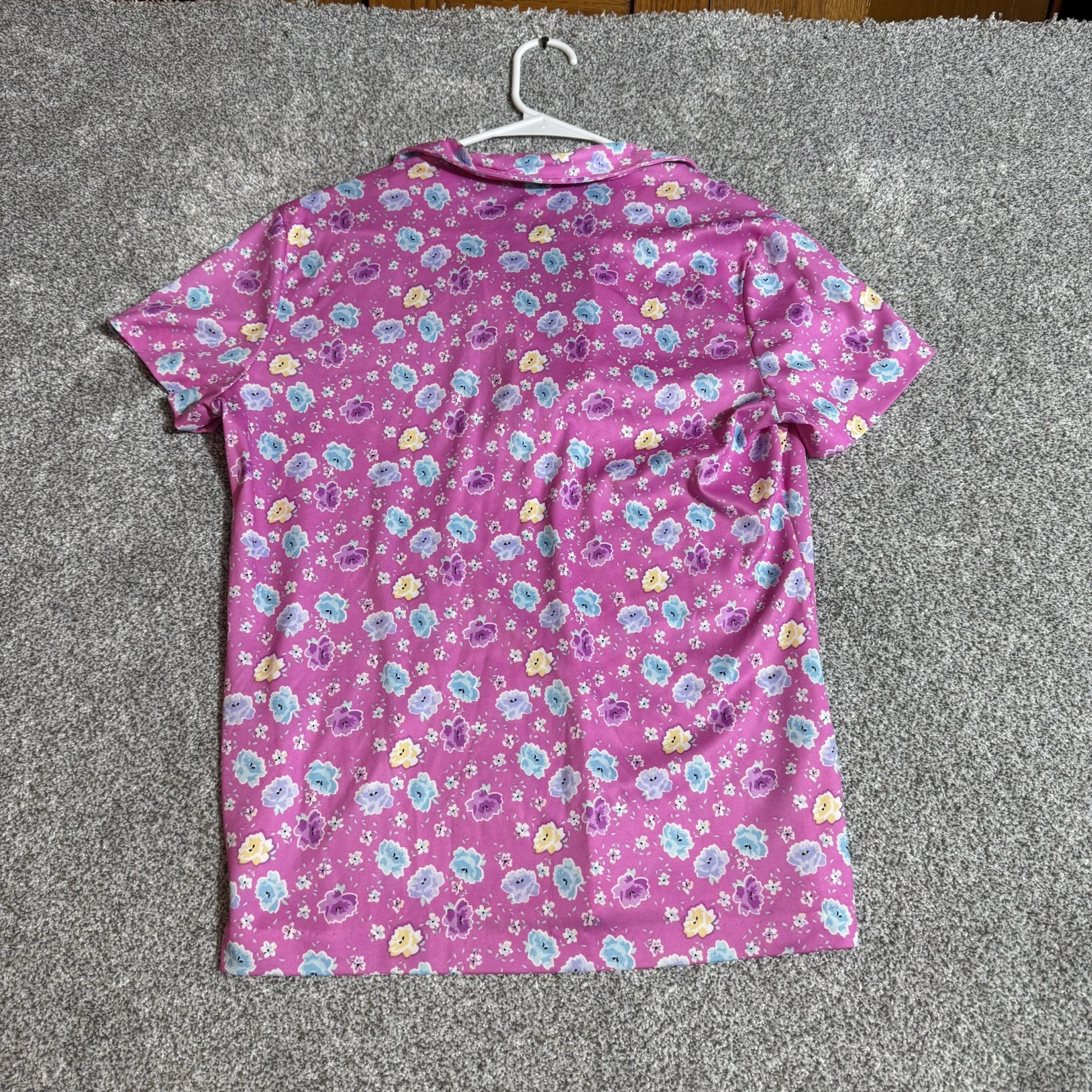 Vintage 90s Top Womens Size 16 Cottagecore Pastel Popover Floral Boho USA Made