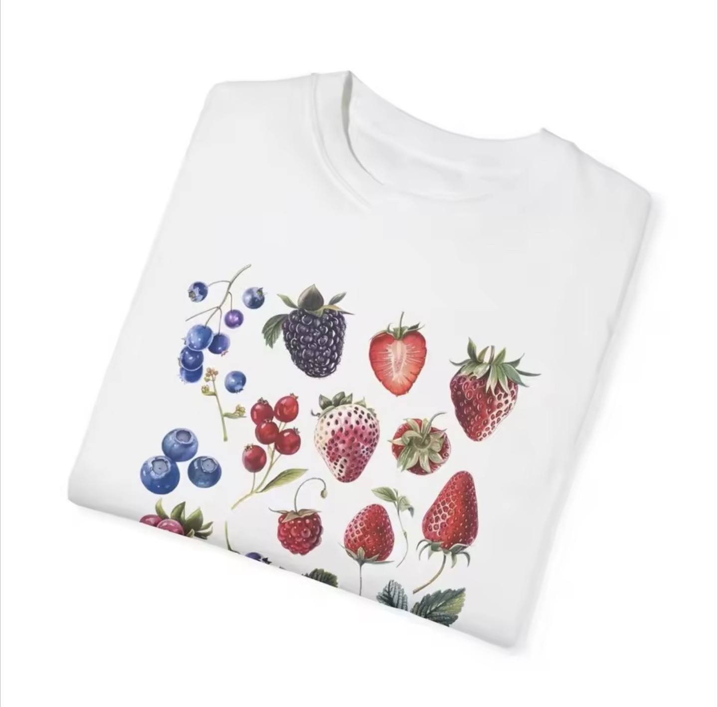 Women’s T-Shirt Cotton Aesthetic Fruit/Berry Species Cute Fruit Graphic Tee