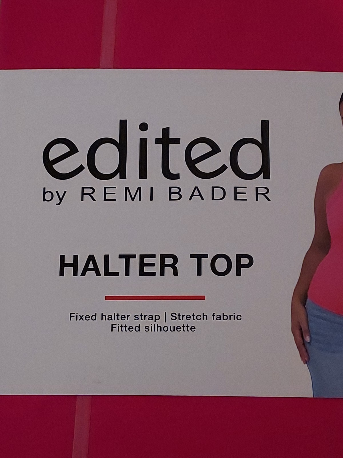 Edited by Remi Bader Women’s Stretch Fitted Halter Top Size 1X MSRP $49