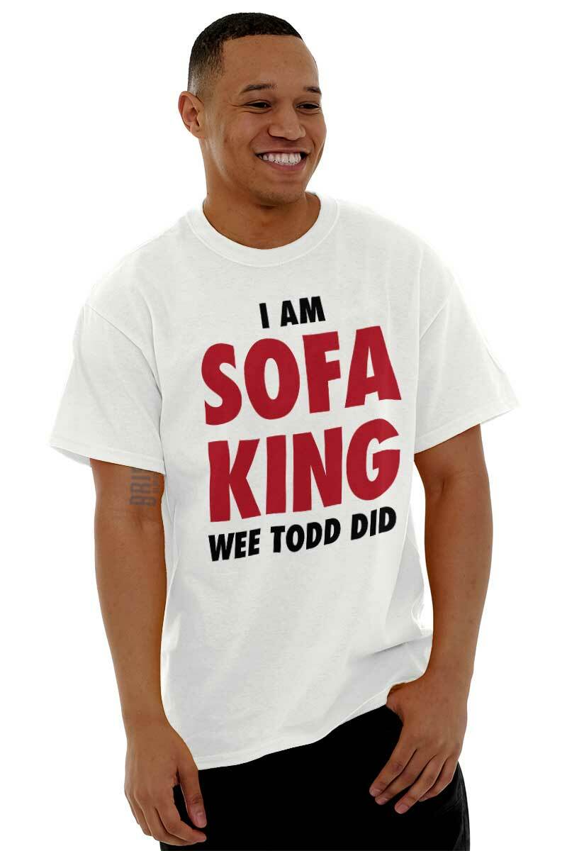 Sofa King Rude Offensive Sarcastic Humor Mens Casual Crewneck T Shirts Tees