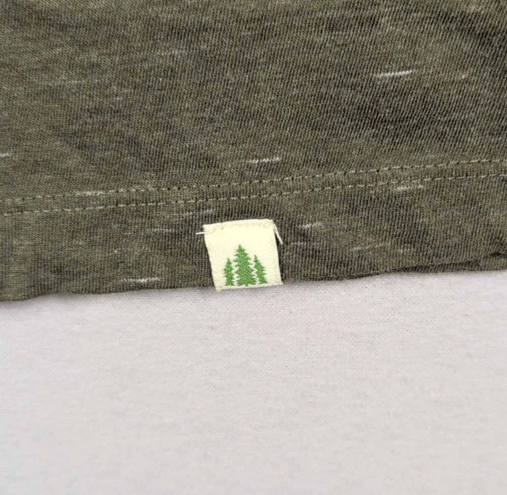 Womens Lake & Trail Green Tee T Shirt Small Logo Outdoor Nature Camping Top
