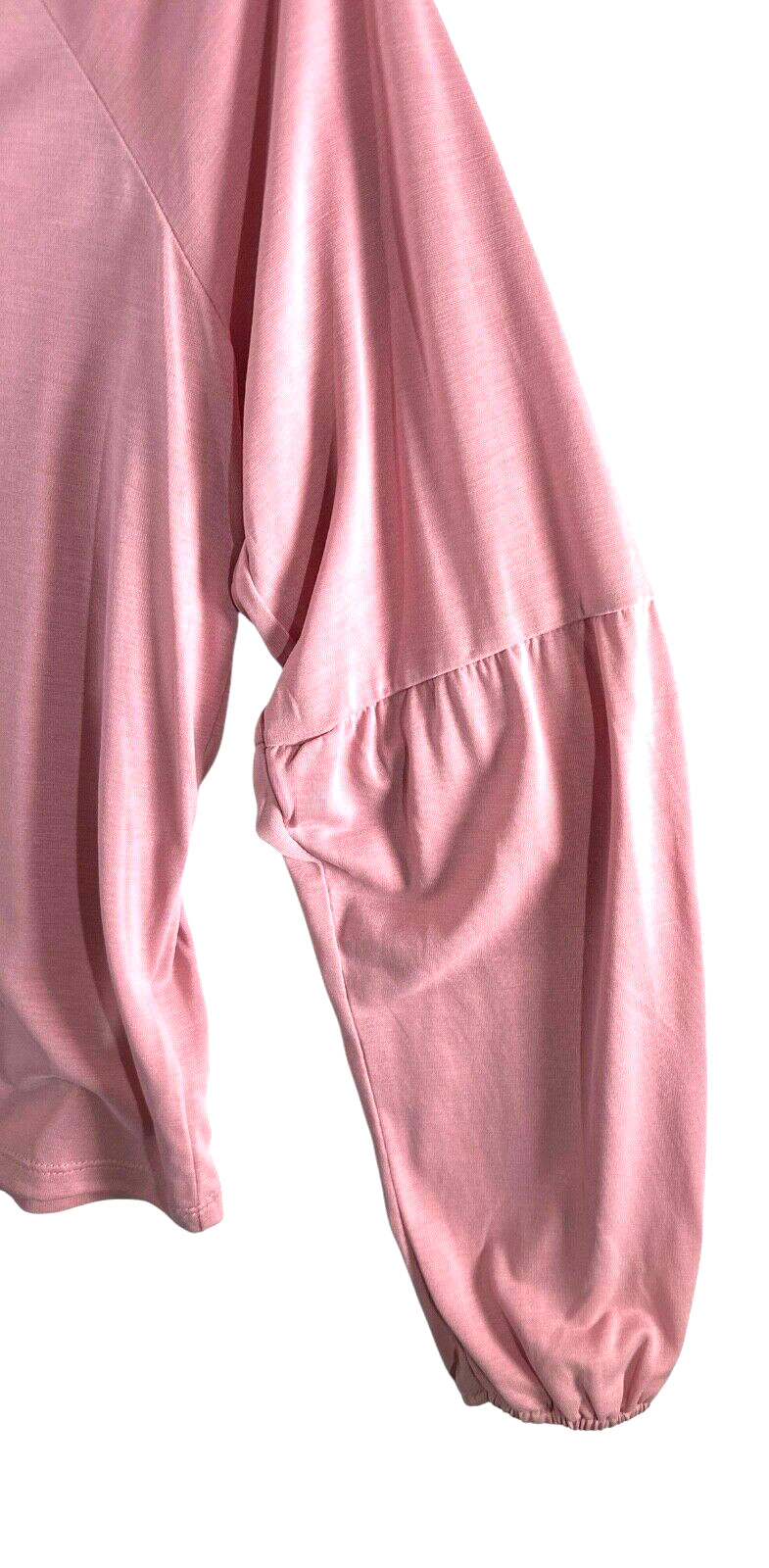 Lucky Brand Sz XS Pink Top Long Sleev Elastic Cuff Modal/Polyester Button Front
