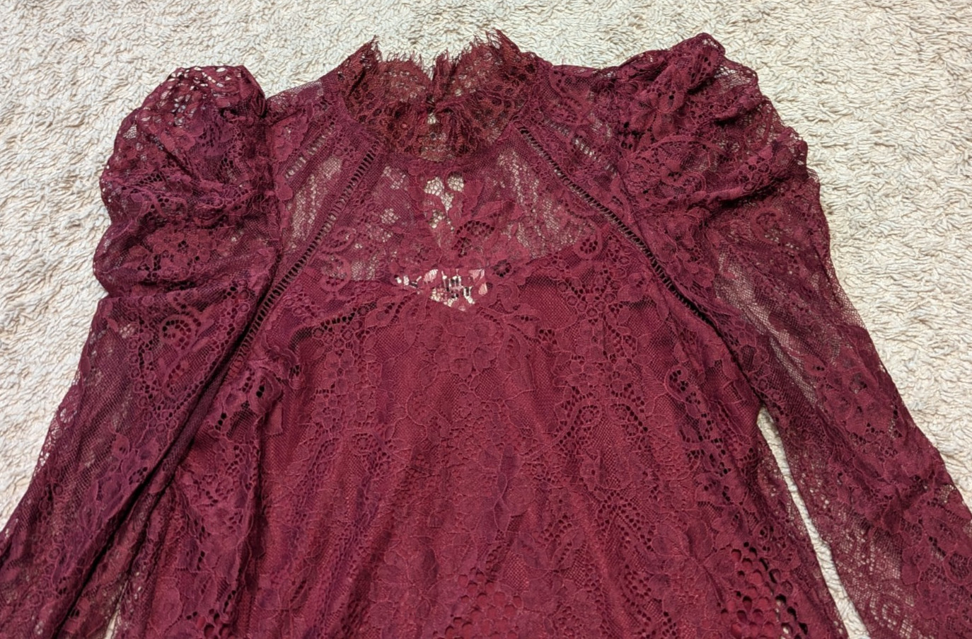 Savanna Jane Lace Blouse Top Womens Sz S Dainty Whimsigoth Fairy Grunge Romantic