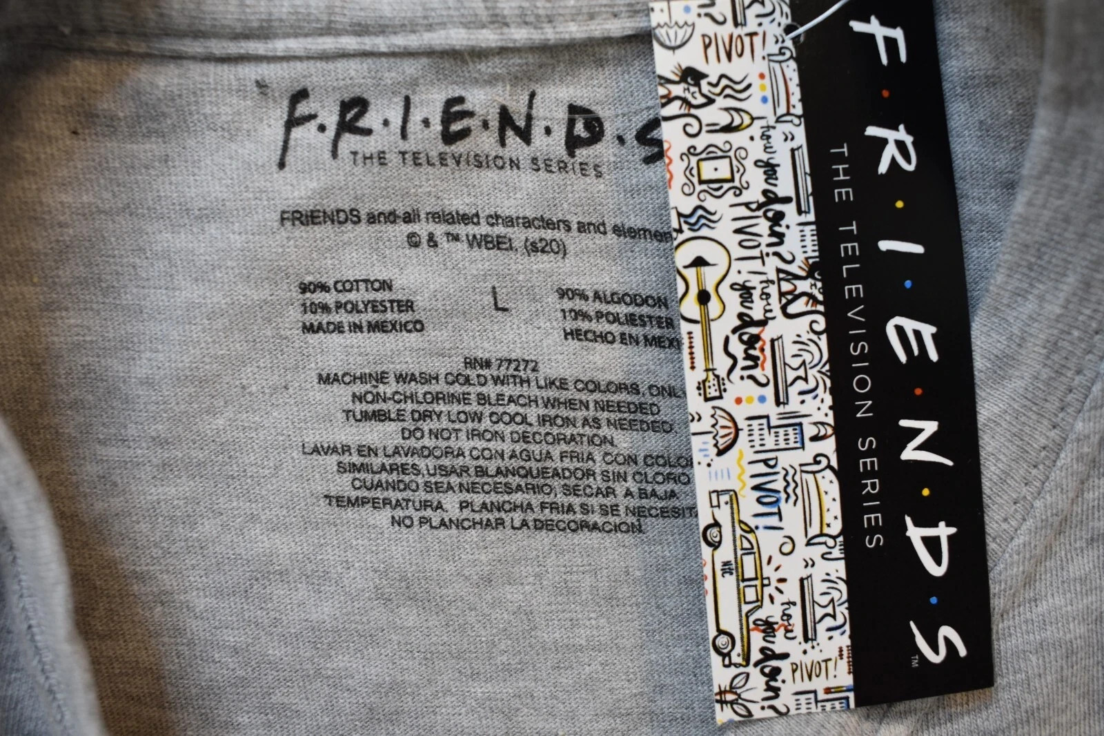 Friends The TV Series Juniors Chibi Rachel, Ross, Monica Crop Top Shirt NWT S-XL