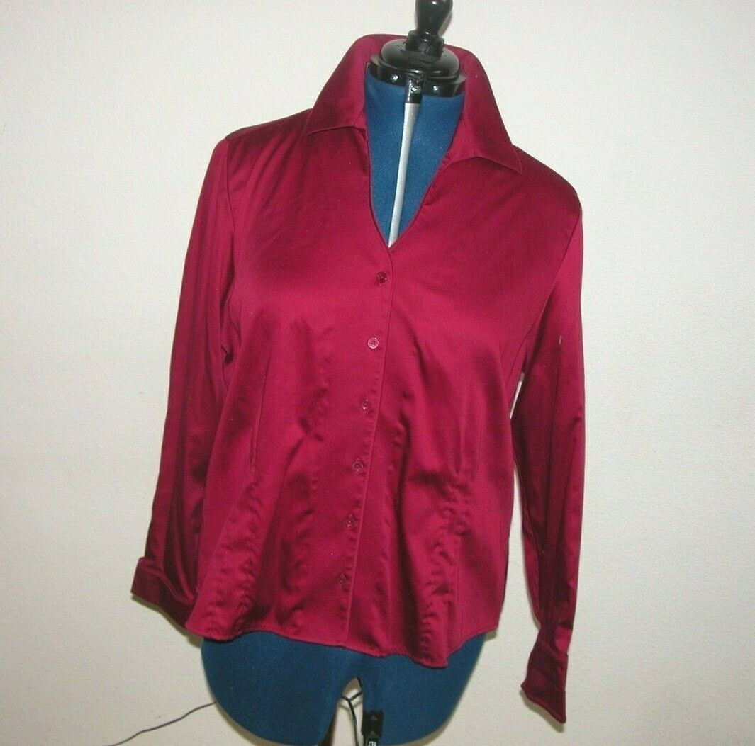 Coldwater Creek Deep Fuchsia Blouse Shirt Top PXL 18 Women’s