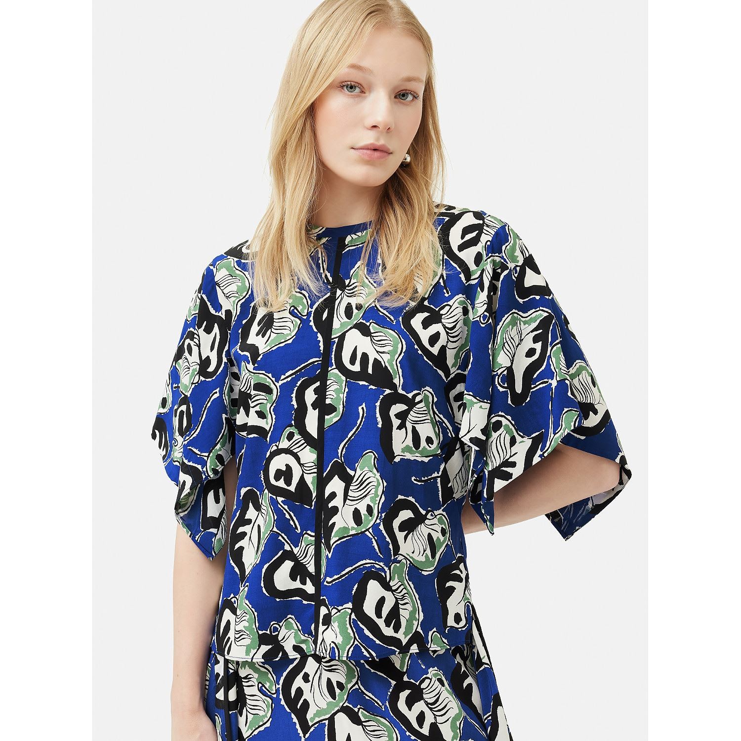Jigsaw Women’s Top UK 12 Blue 100% Viscose Tunic New with tags