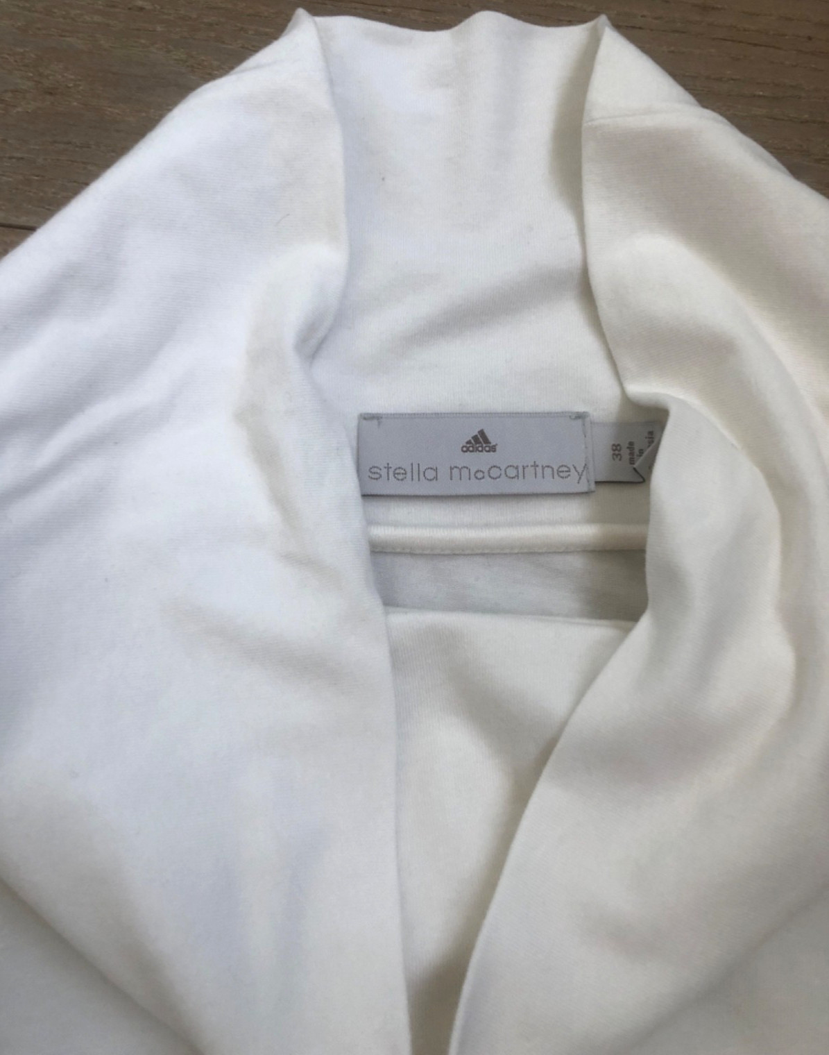 Vintage 2008 Adidas by Stella McCartney Cream Cowl Neck Top Lyocell M