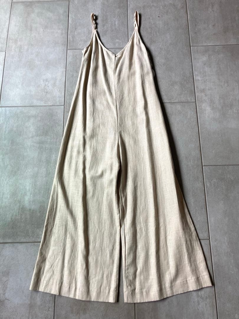 STAUD Off-White Jumpsuit US2 Linen Rayon Women’s All-in-One