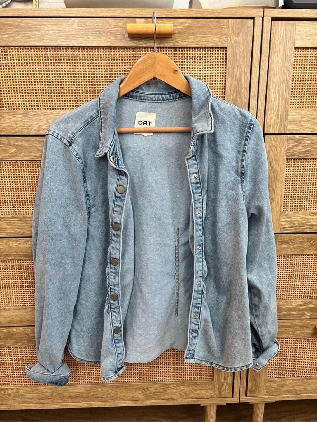 Oat New York Light Blue Denim Shirt Jacket