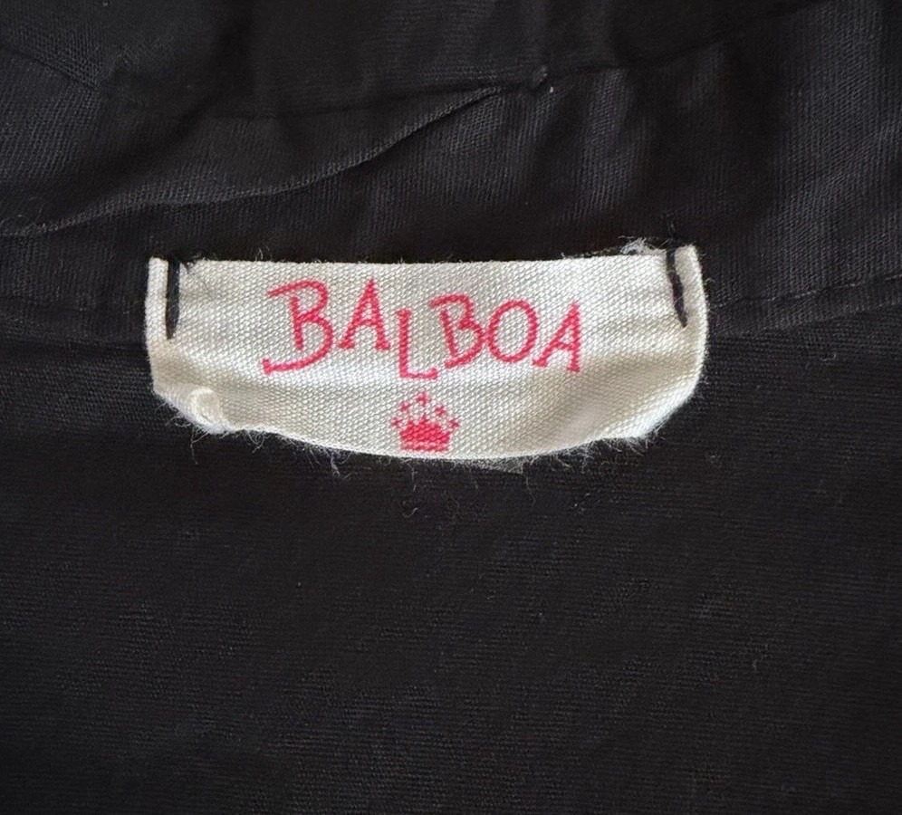 Black Pop Art Fast Food Button-Up Shirt Sz Small Patches Kitsch Retro Novelty