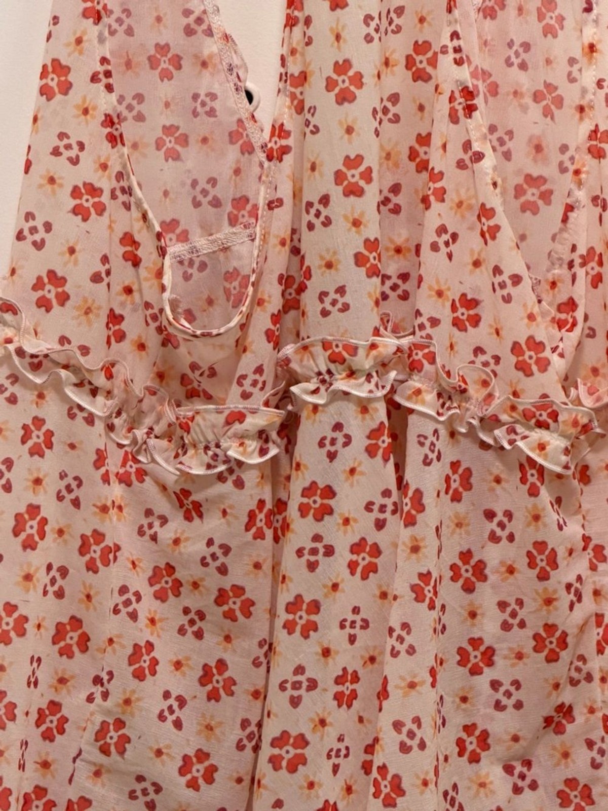 Free People Ruffle Tie-Front Top boho sizes S and XL new with tags