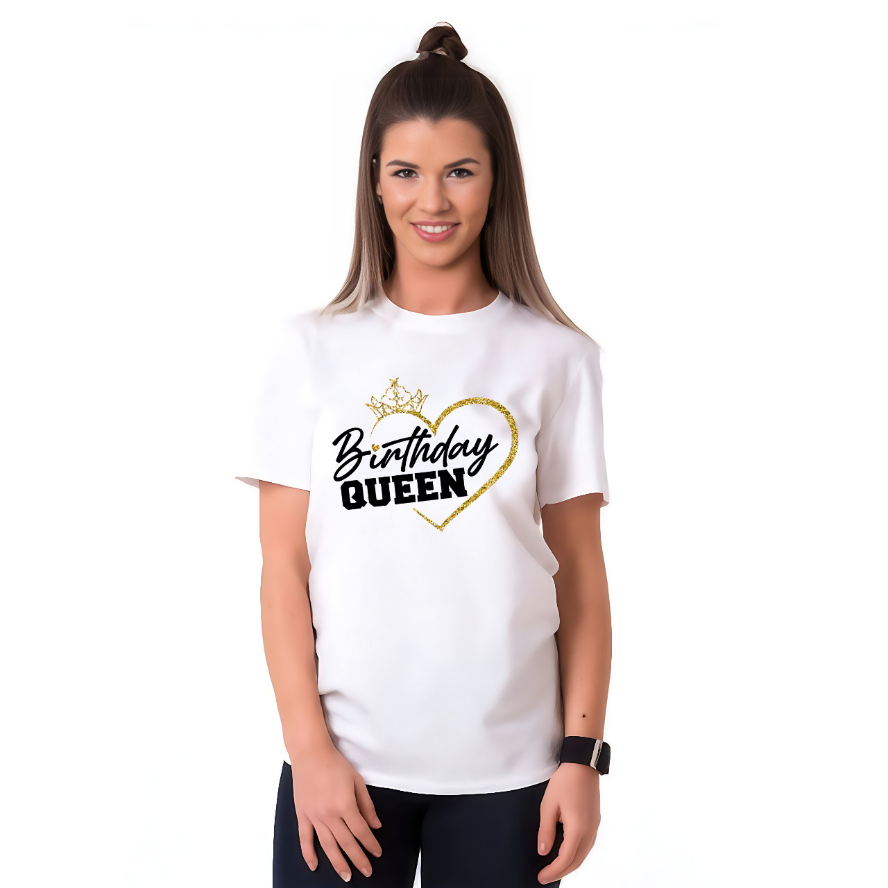 T-SHIRT BIRTHDAY QUEENCUSTOMIZE YOUR NAME TEXT IMAGE SOFT COTTON ADULT 6