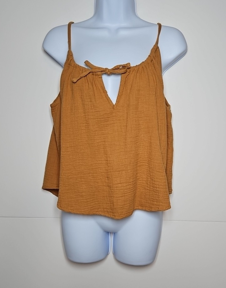 O’Neill Womens Brown Lightweight Adjustable Tank Top Size Large NWT