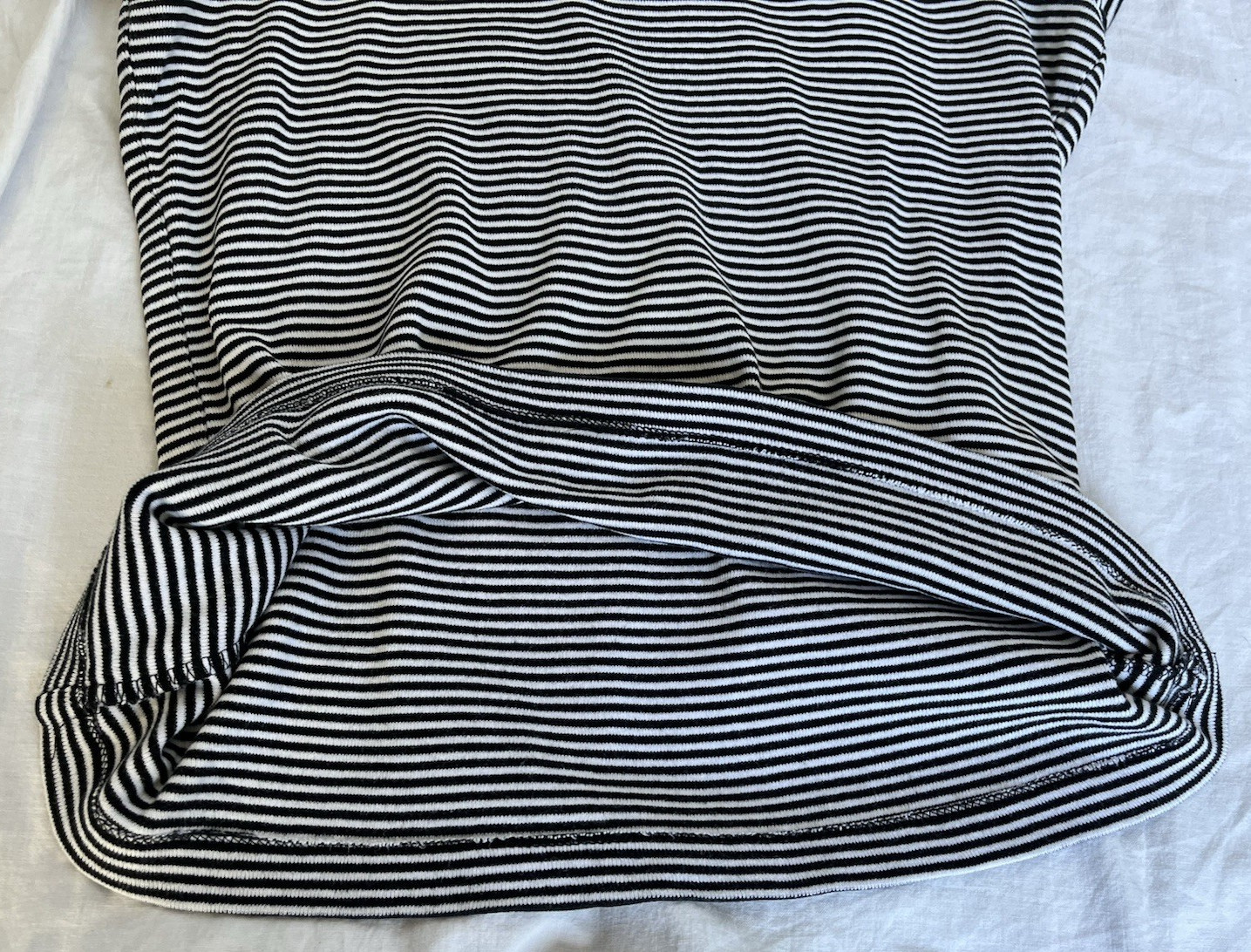 Vintage 90s Y2K Polo Jeans Classic Striped Tee Basic Cotton Top Womens M USA