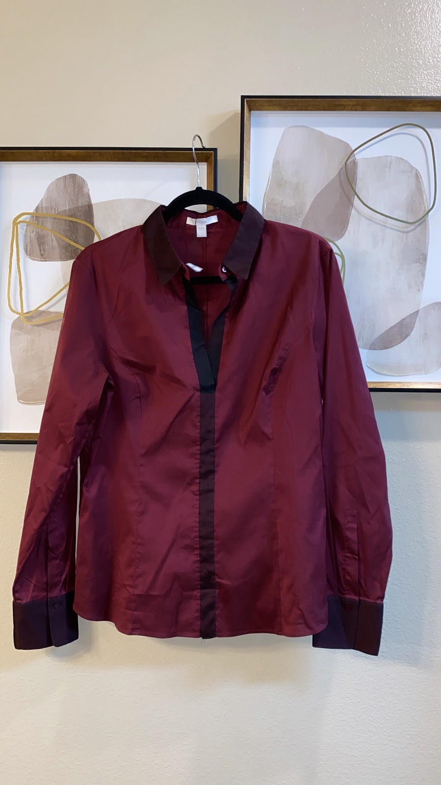 Boss Hugo Boss women’s luxury 100% silk – 63% cotton – 37% polyester blouse 12