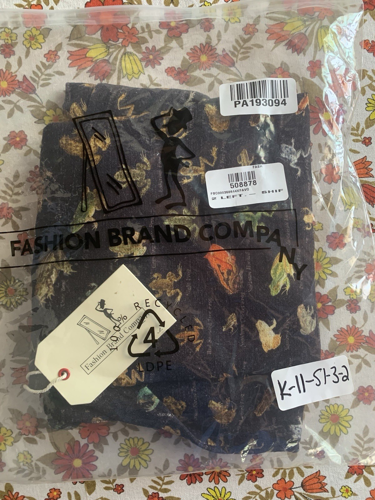 Fashion Brand Company Penelope Gazin 4X Favorite Frogs Soft Linen Shift Tank NWT