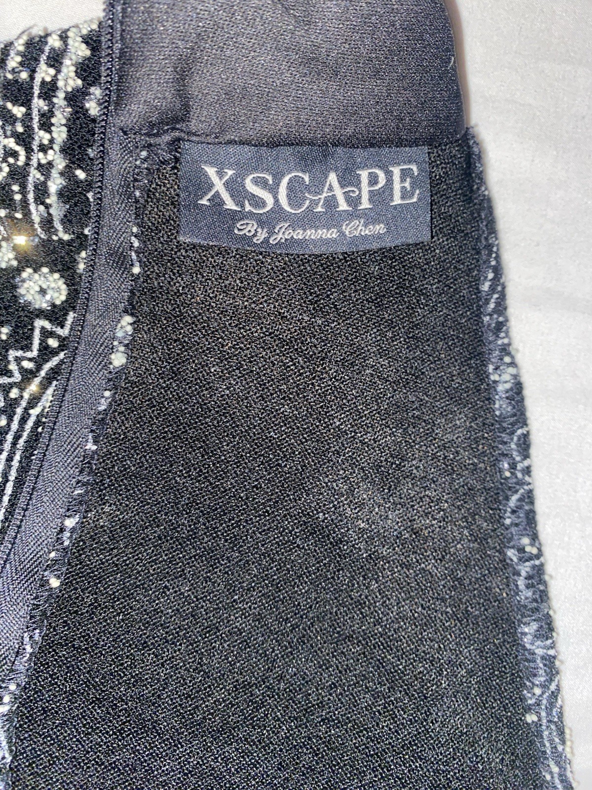 Women’s evening tops With Sparkles, Black And Silver Size Medium Vintage