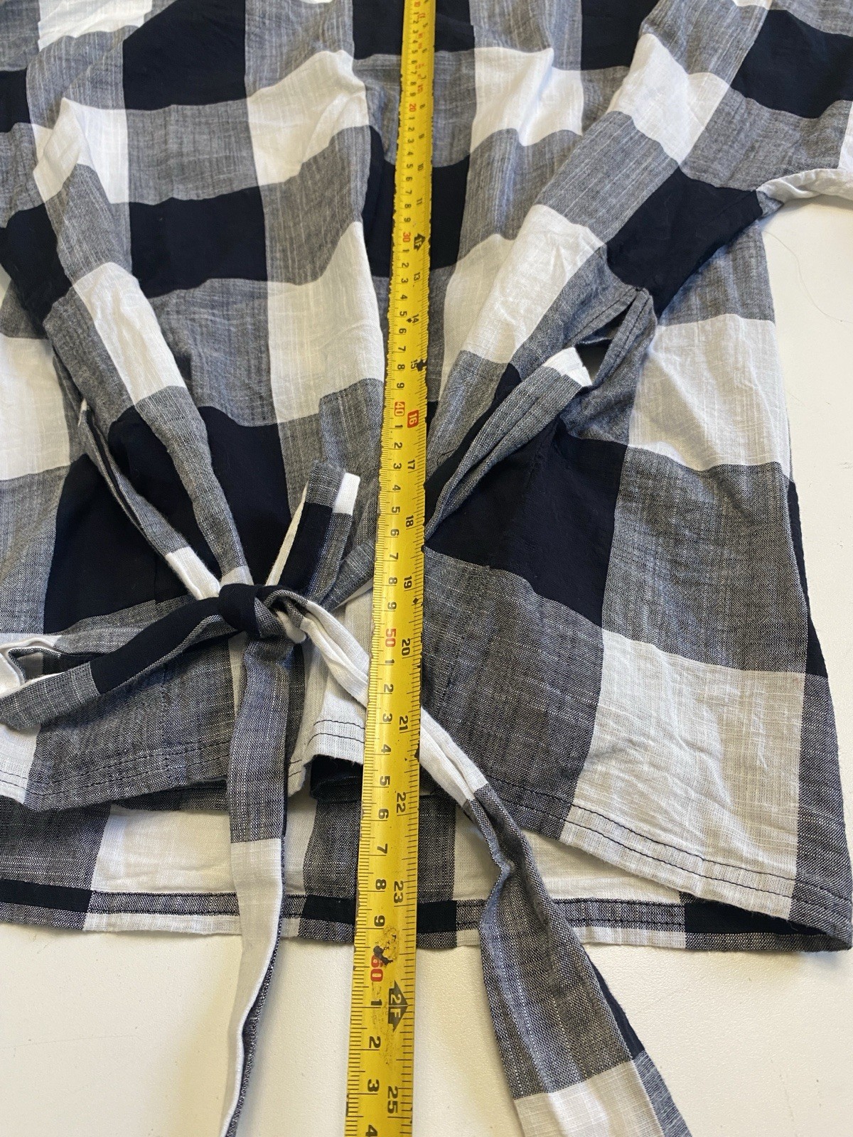 Jigsaw M 100% Cotton Blouse Large Check Summer Top Gingham