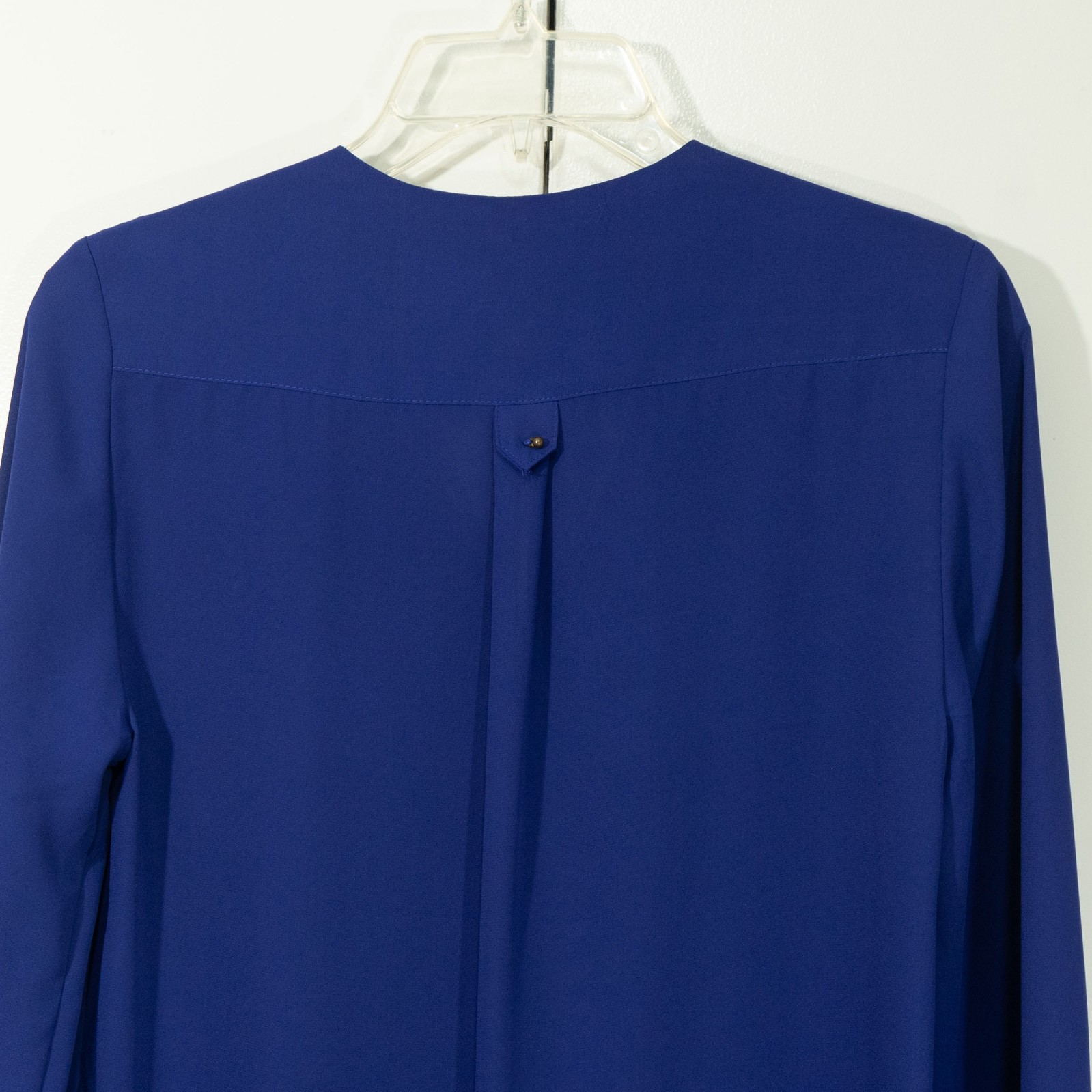 Express Flowy Tunic Top sz SmallSapphire Blue Corporate Loose 3/4 Sleeve Cobalt
