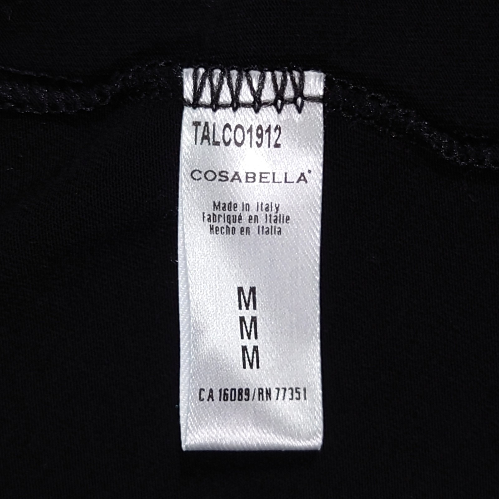 Cosabella Cami Top Sz M Built In Shelf Breastfeeding Clip Open Tank Black Italy