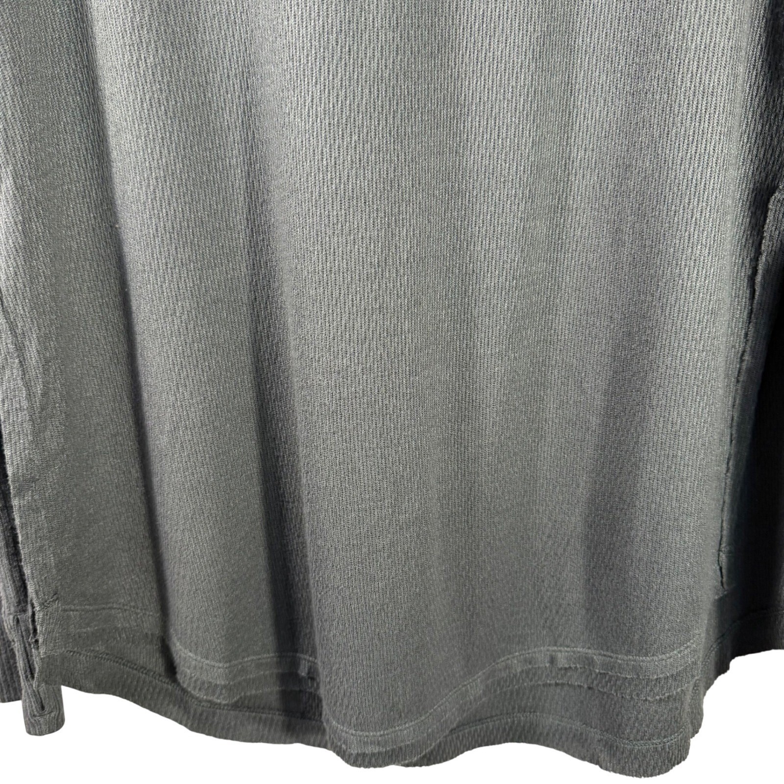 We The Free Waffle Knit Long Sleeve Top Women’s M Gray Slit Sides Thump holes