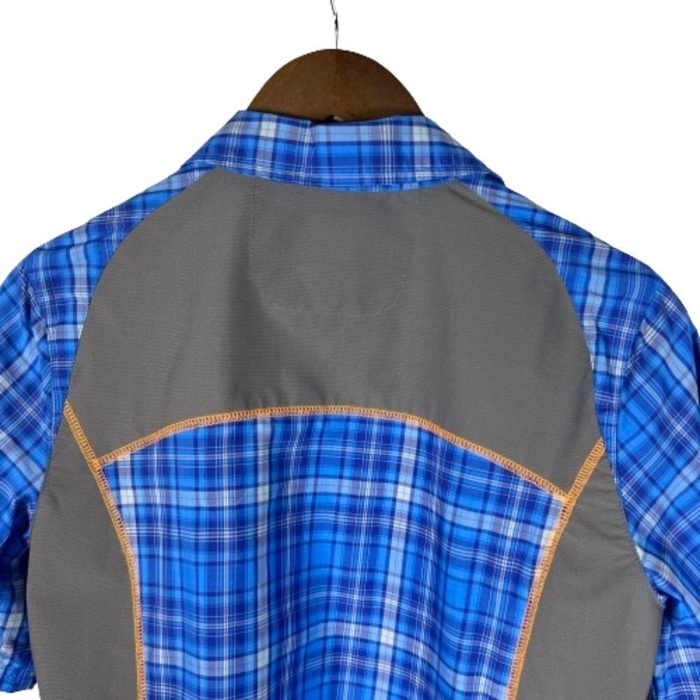 Cabelas XPG Womens M Plaid Button Front Shirt Cooling Hiking Outdoor Gorpcore