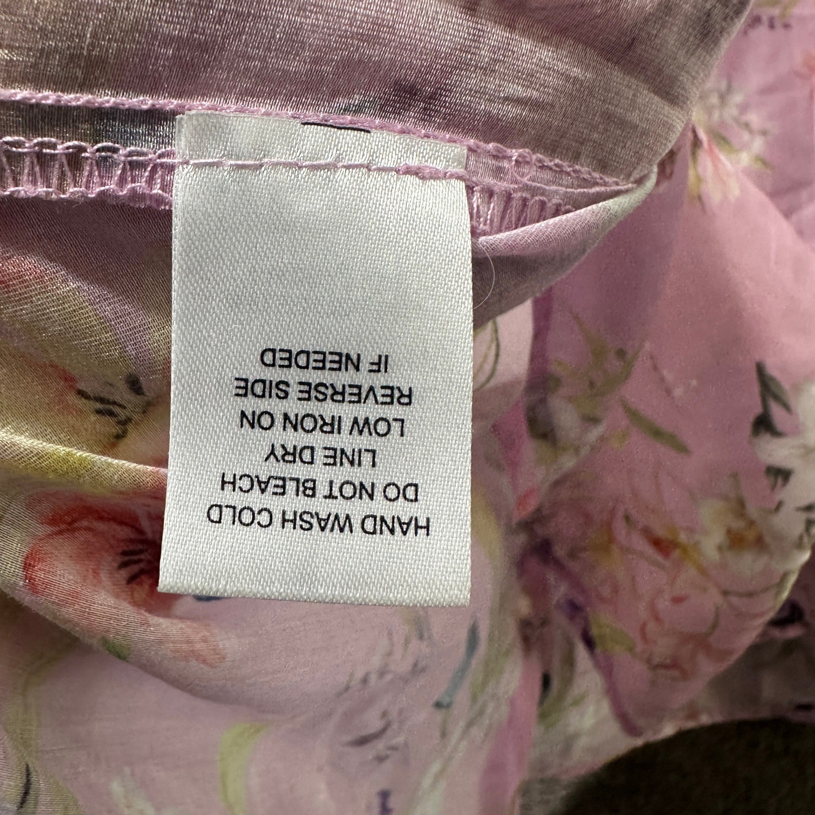 Bailey/44 Button Up Blouse Top Women XL Pink Floral Butterfly Lyocell Whimsical
