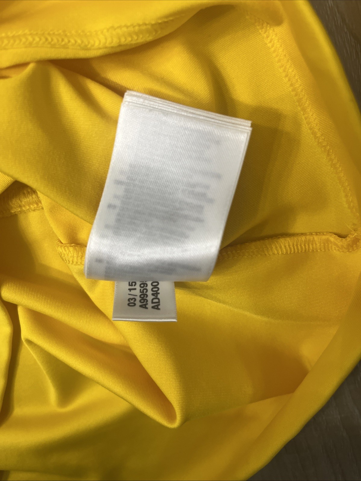 ADIDAS STELLA McCARTNEY 1/4 Zip 3/4 Sleeve Pullover Top Yellow Size XS