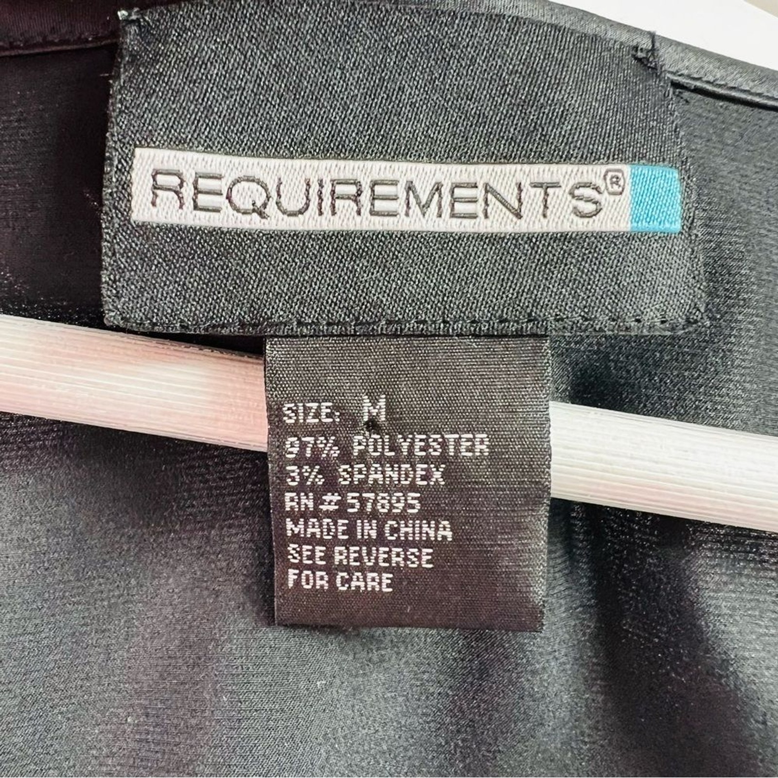 Requirements Satin Silky Soft Romantic Sexy Sleeveless Blouse Black Size Medium