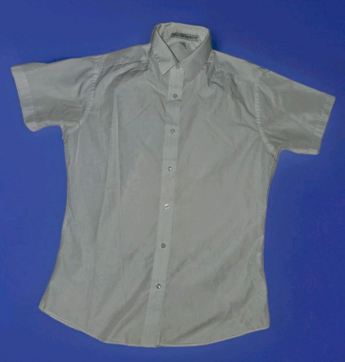 Port Authority Women’s Short Sleeve SuperPro Twill Shirt L633 in White- Size XS
