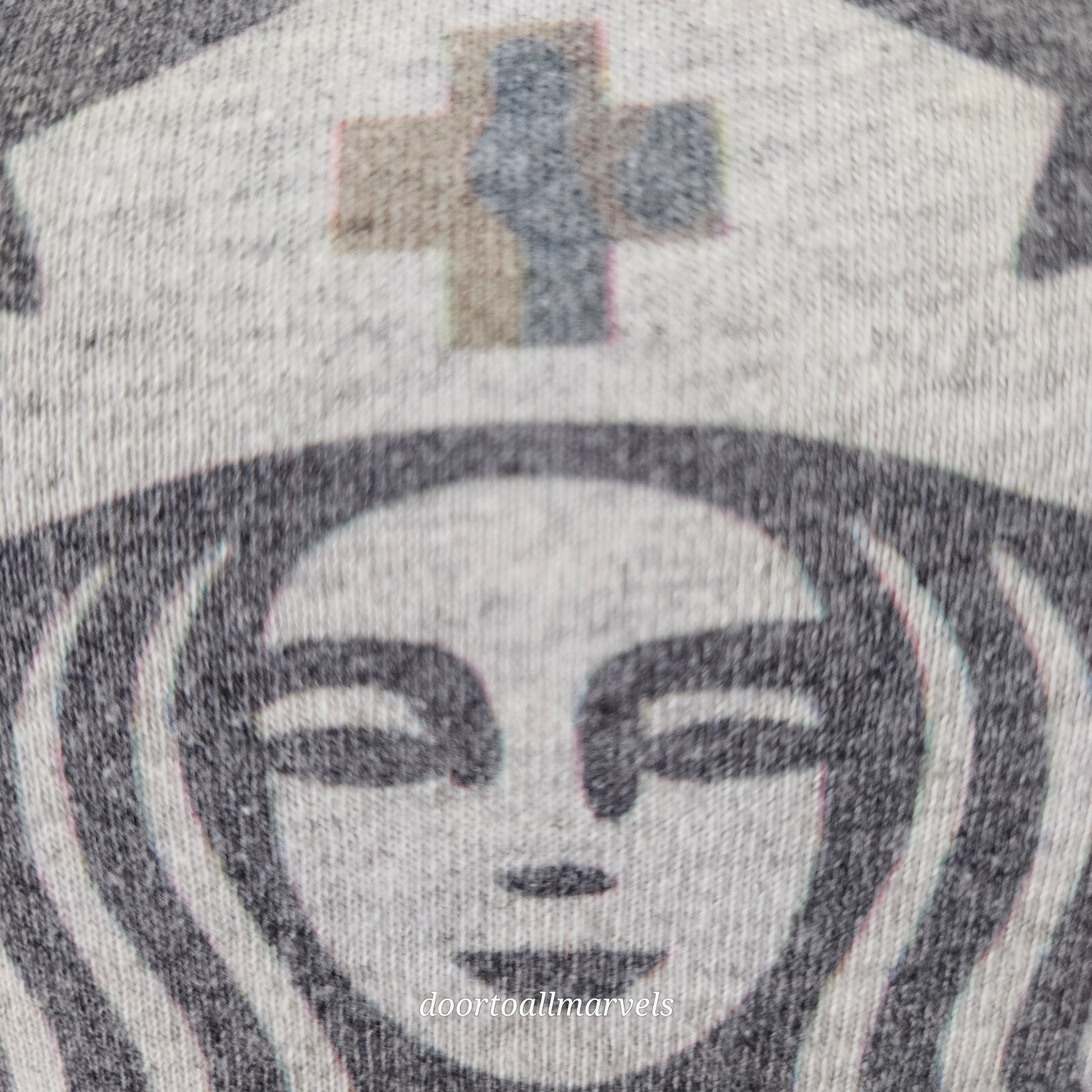 Vintage Jerzees T-Shirt Starbucks Coffee Scrubs & Rubber Gloves sz Medium Tee