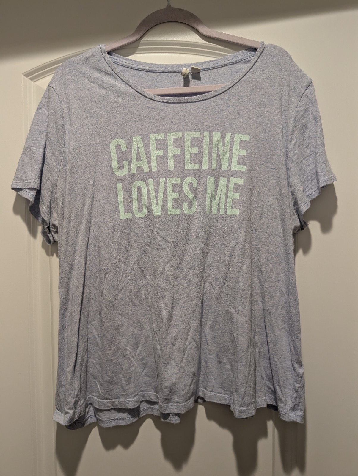 Women’s Tee Caffeine Loves Me Funny Graphic T Shirt