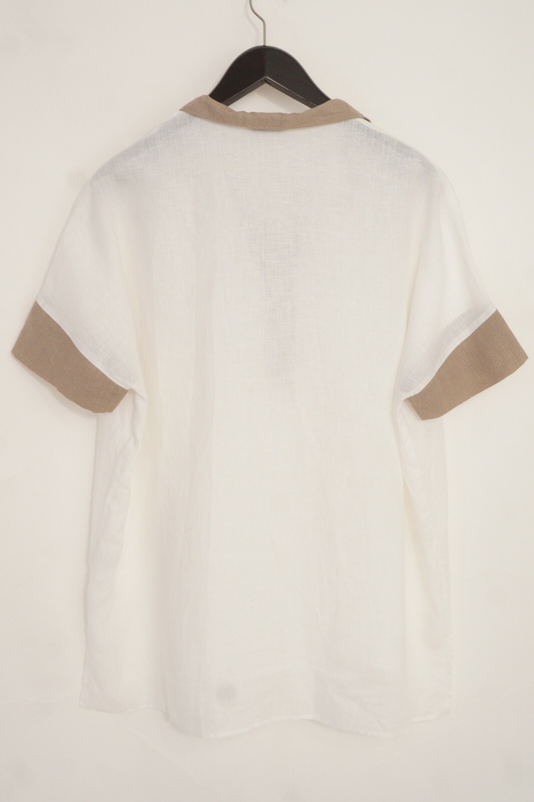 Women Genova ROSSO35 Blouse 100% Linen XS D34 IT38 US4 GB6 XMD393