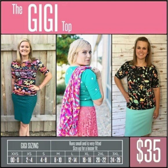 Lularoe GiGi Shirt Top Fitted Pink Black Polka Dots Large 12/14 🦄 Unicorn New L