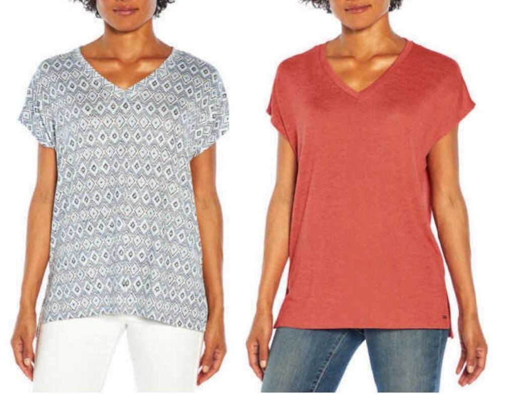 Orvis women’s Short Sleeve V-Neck Tunic Top